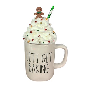 Christmas Gingerbread Man, Christmas Tiered Tray, Gingerbread Coffee Mug Topper, Gingerbread Christmas Decor, Handmade Christmas