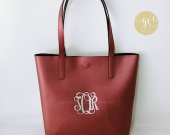Mother's Day Gift, Custom Tote Bag, Personalized Reversible Tote Bag,Personalized and and Custom Bags, Monogrammed Purse, Glimmer Tote Bag