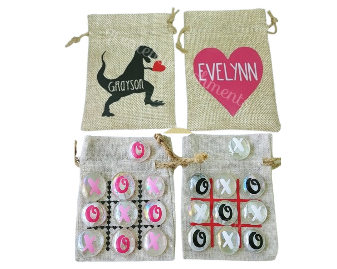 Personalized Kids Gift, Valentines Day Gift for Kids, Custom Game, Tic ...