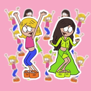 Lizzie And Isabella Stickers Waterproof |  Lizzie McGuire