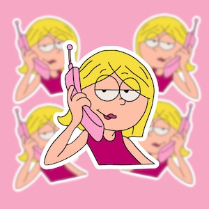 Lizzie On the Phone Sticker Waterproof |  Lizzie McGuire