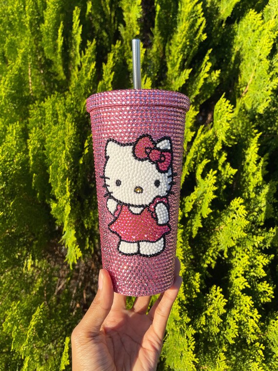 kpsオリジナル ハローキティ ラインストーン ボトル 水筒 タンブラー kpsオリジナル ハローキティ ラインストーン ボトル 水筒 タンブラー