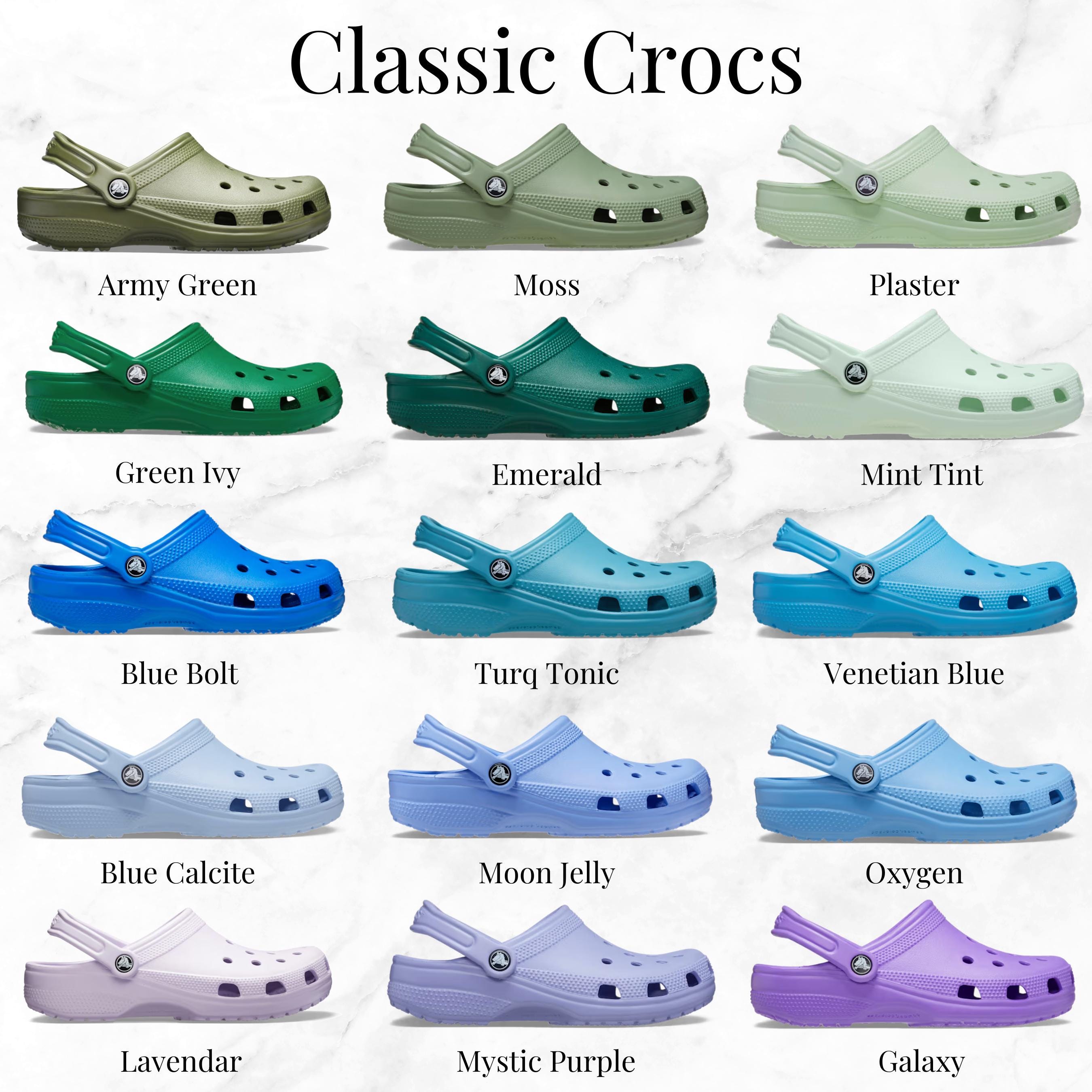 all color crocs