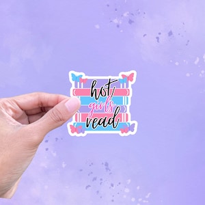 Hot Girls Read Sticker Waterproof | Hot Girly