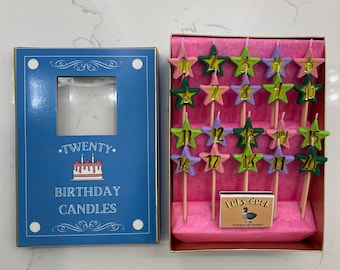 17-24 Wishes Birthday Candles Box