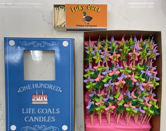 100 Life Goals Candles