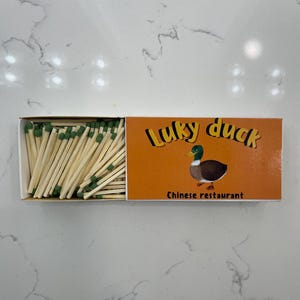 Lucky Duck Large Match Box 300 Count | 16 Wishes Candles