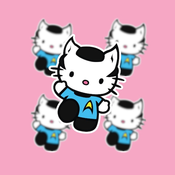 Hello Kitty Starship Officer Sticker Waterproof - Etsy Hello Kitty Starship Officer Sticker Waterproof - Etsy
