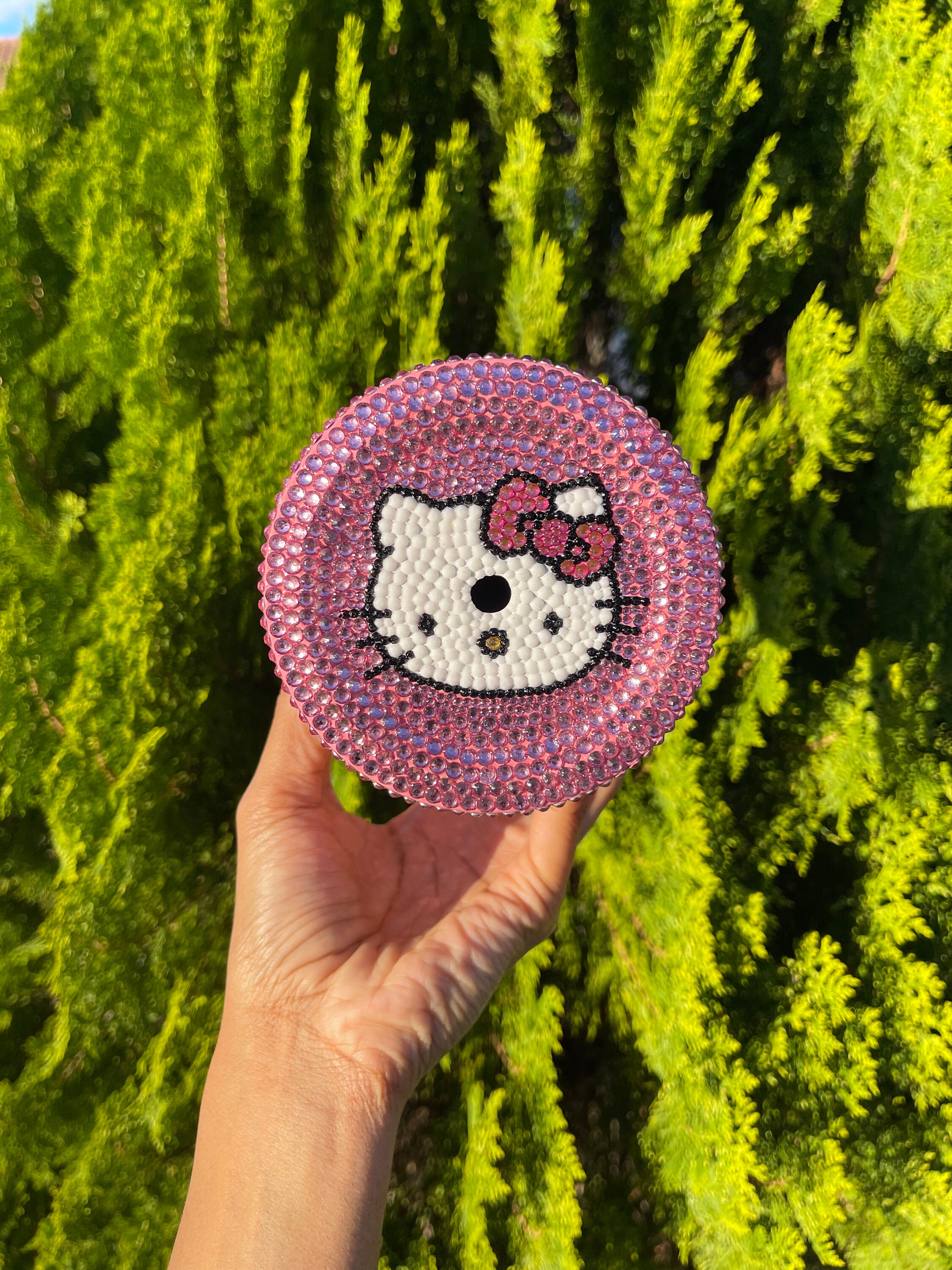 キティちゃんの根付け ☆未開封 クローバー ストーン 幸運 四つ葉の