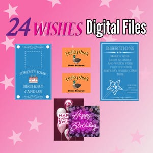 24 Wunschkerzen & Lucky Duck | Digitale Dateien