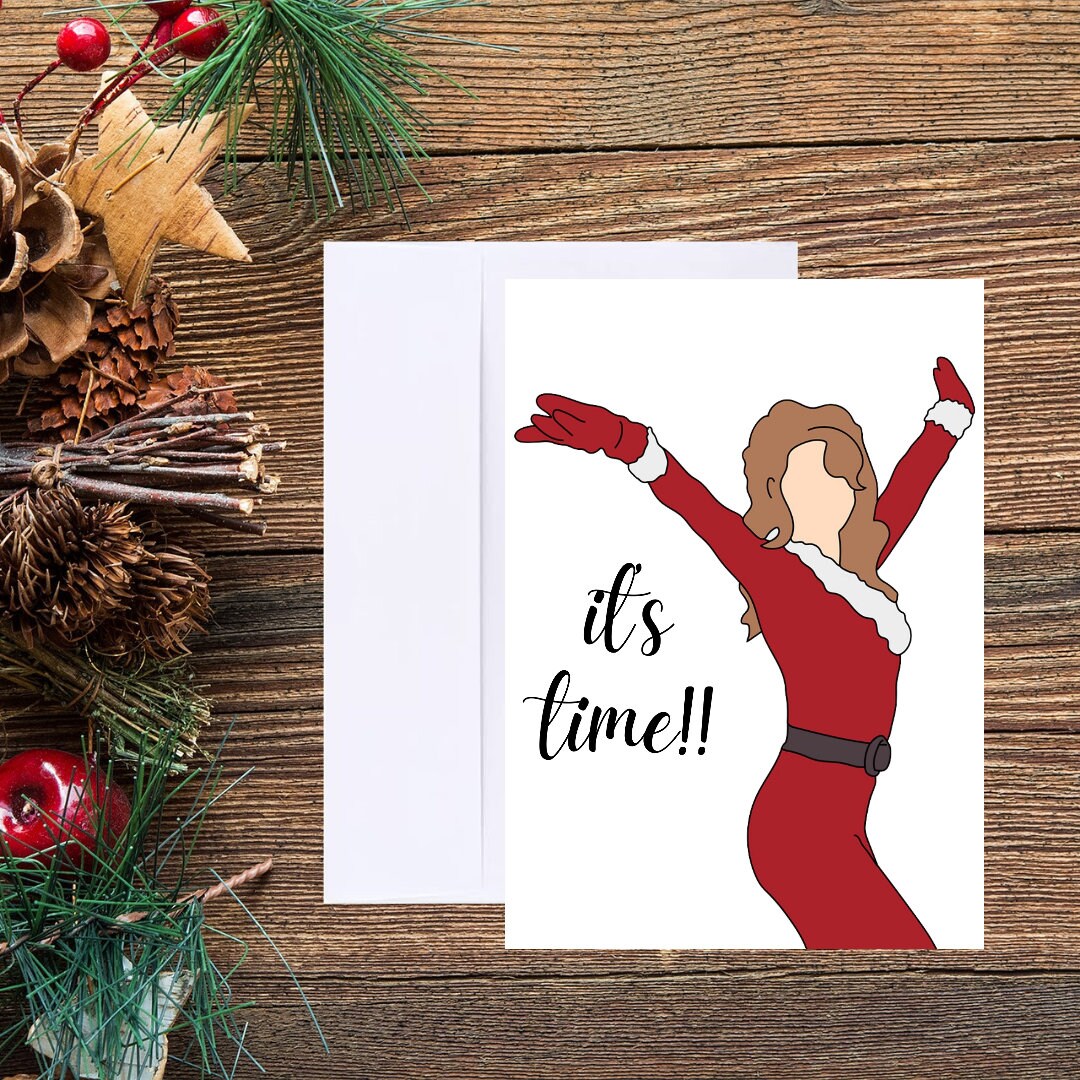 C'est l'heure !! Carte de Noël Mariah Carey France