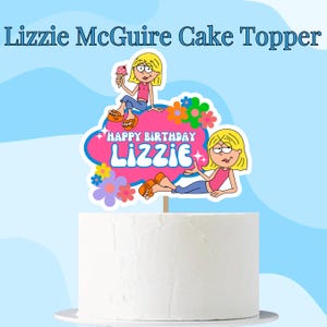 Lizzie McGuire gepersonaliseerde taarttopper | Digitaal bestand