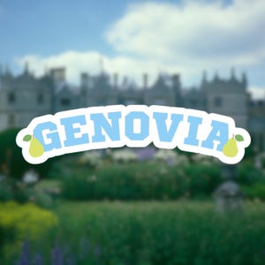 Genovia Sticker Waterproof | Princess Diaries