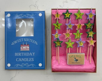 16 Wishes Birthday Candles Box