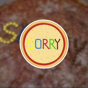 PRZEPRASZAM Naklejka Pizza Wodoodporna | Pamiętniki Księżniczki