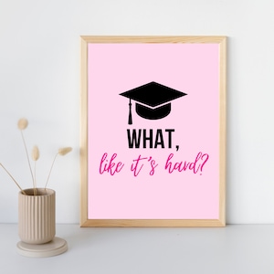What, Like It's Hard? Legally Blonde Poster | Digital File