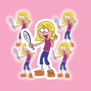 Lizzie Happy Looking in Mirror Sticker Waterproof |  Lizzie McGuire