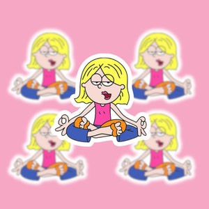Lizzie Meditating Sticker Waterproof |  Lizzie McGuire