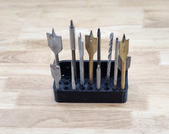 Wall Mount Drill Bit Holder