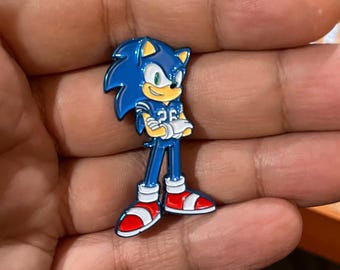 Sonic Detroit Lions Enamel Pin Limited Edition Blue Anodized Metal will be ready in Mid Jan 2025