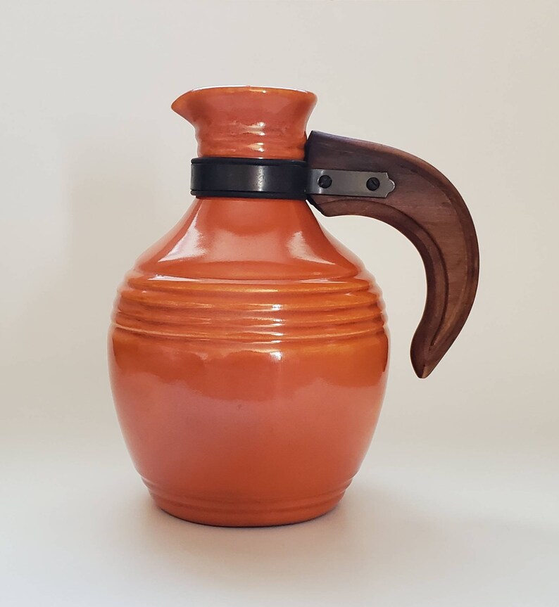 Pacific Pottery Carafe Jug 438 Rust Orange 8 1/2 Made in Etsy