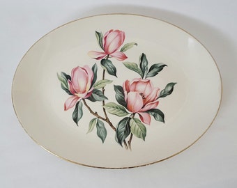 Homer Laughlin Rhythm Pink Magnolia Vintage China Platter