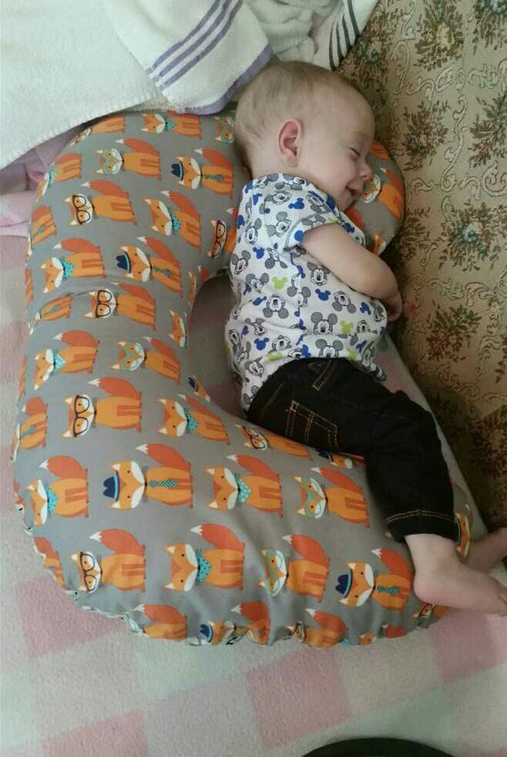 Items similar to Nursing Pillow, Custom Boppy Cover Fancy Fox, Four