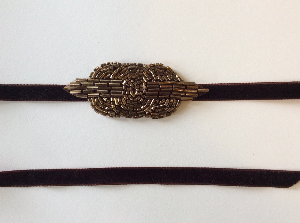 great gatsby gold headpiece