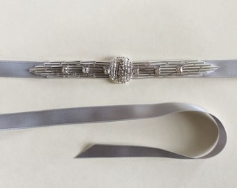 Rhinestone Flapper Headband: Art Deco 1920s Hair Accessory