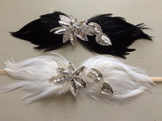 Swan Feather Hairband Amazon.com : HANSAMU Swan Feather Hairband Hair Accessories  main image 2