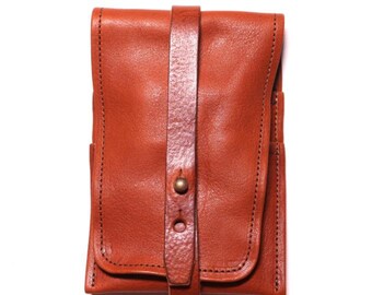 TSL Handmade Genuine Leather Round Zipper Coin Purse Pouch The Superior Labor
