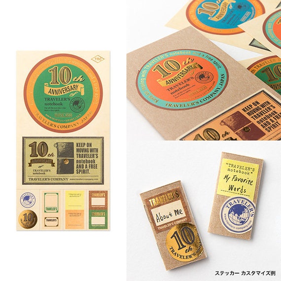 TRAVELER'S notebook 10th Anniversary 限定版 TRAVELER'S Notebook Mini 10th Anniversary Can Set - The