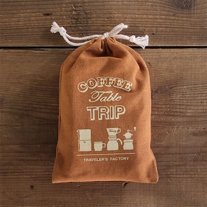 Traveler's Factory coffee Bag Cotton Bag Gift Bag Brown TRAVELER'S COMPANY