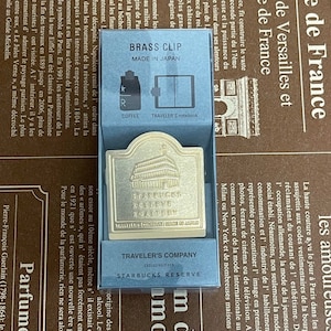 SRR Tokyo x Traveler&#39;s Factory / Limited Edition Brass Clip Facade / Traveler&#39;s Notebook