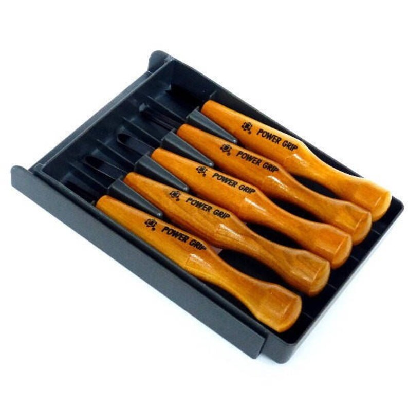 Mikisyo 5pcs Power Grip Wood Carving Tool Kit Chisel Set Made Etsy