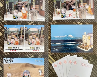 GeGeGe no Kitarō Post Card x5 /