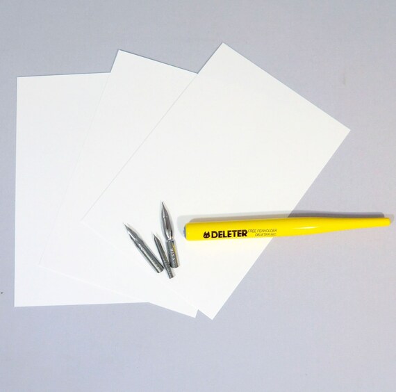 Deleter Trail Pen Set Pen Holder G Pen Maru Pen Etsy