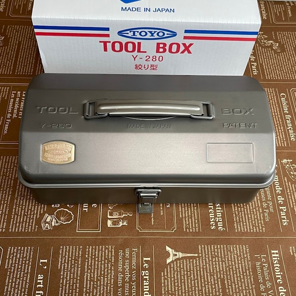 Toyo Steel × Traveler's Company Trunk Type Toolbox Y-280 Solid Steel  / Travel Tool Box / TRAVELER'S Factory