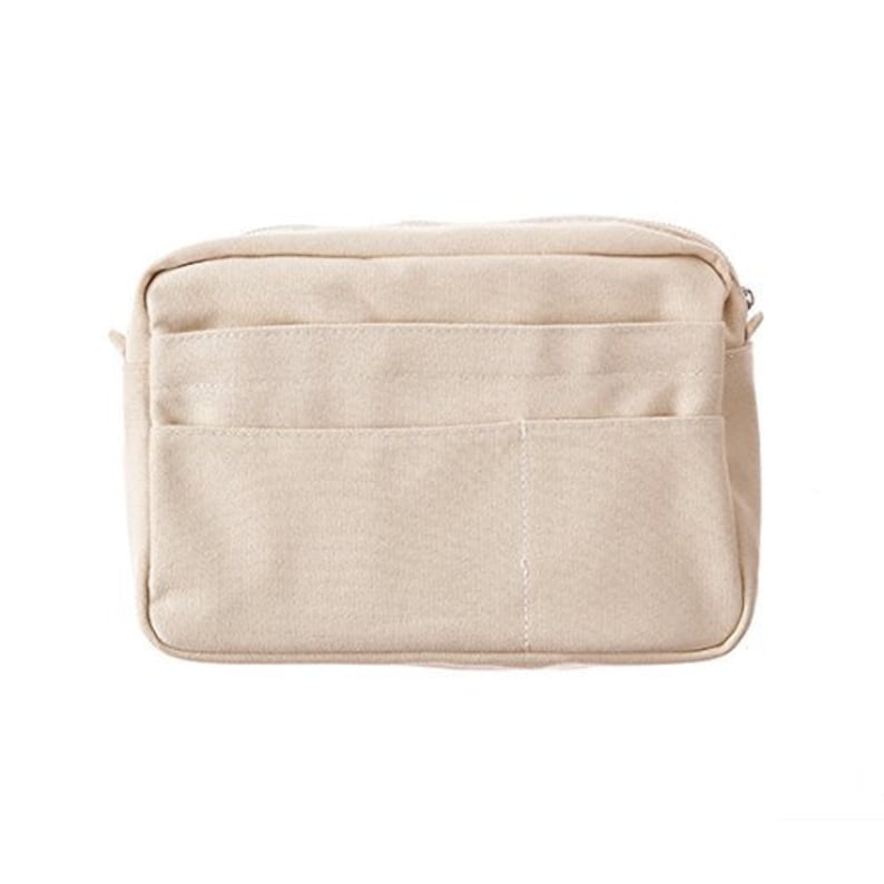 DELFONICS Inner Carrying Cotton Pouch Medium size Olive Bag in Bag from Japan
