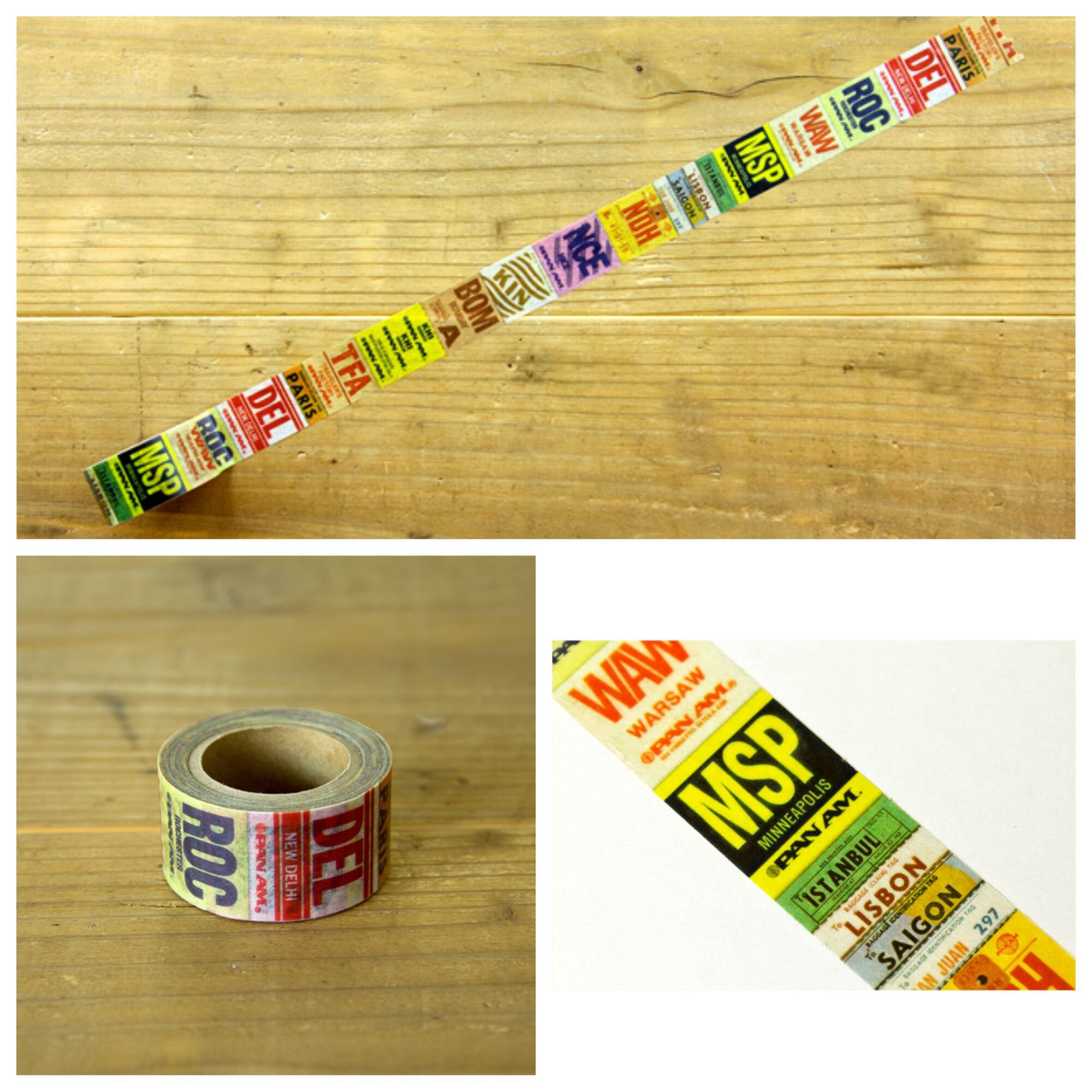 Traveler's Factory Pan Am Collection Masking Tapes Pan Am