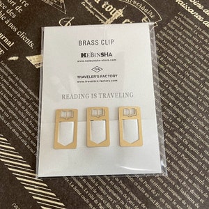 Travelers Factory x Keibunsha Limited Brass Clip/Bookmark/Travelers Company from Kyoto