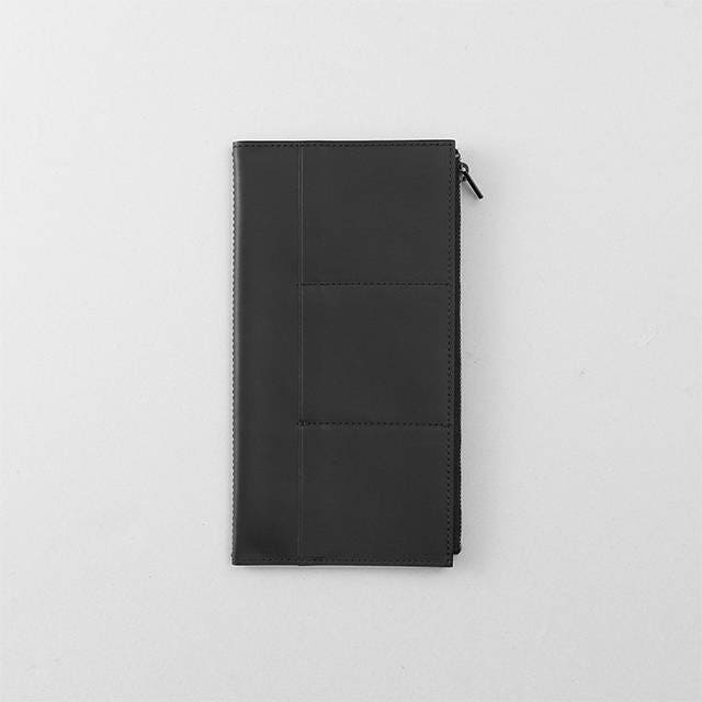 Traveler's Notebook Leather Zipper Case Black Regular Size - Etsy