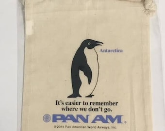Pan Am x Traveler's Factory collaboration Cotton Bag 07100278 Midori Limited Blue Edition TRAVELER'S COMPANY Rare /