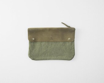 Traveler's Factory Canvas Pouch M Size Olive 07100641 / Traveler's Notebook Designphil