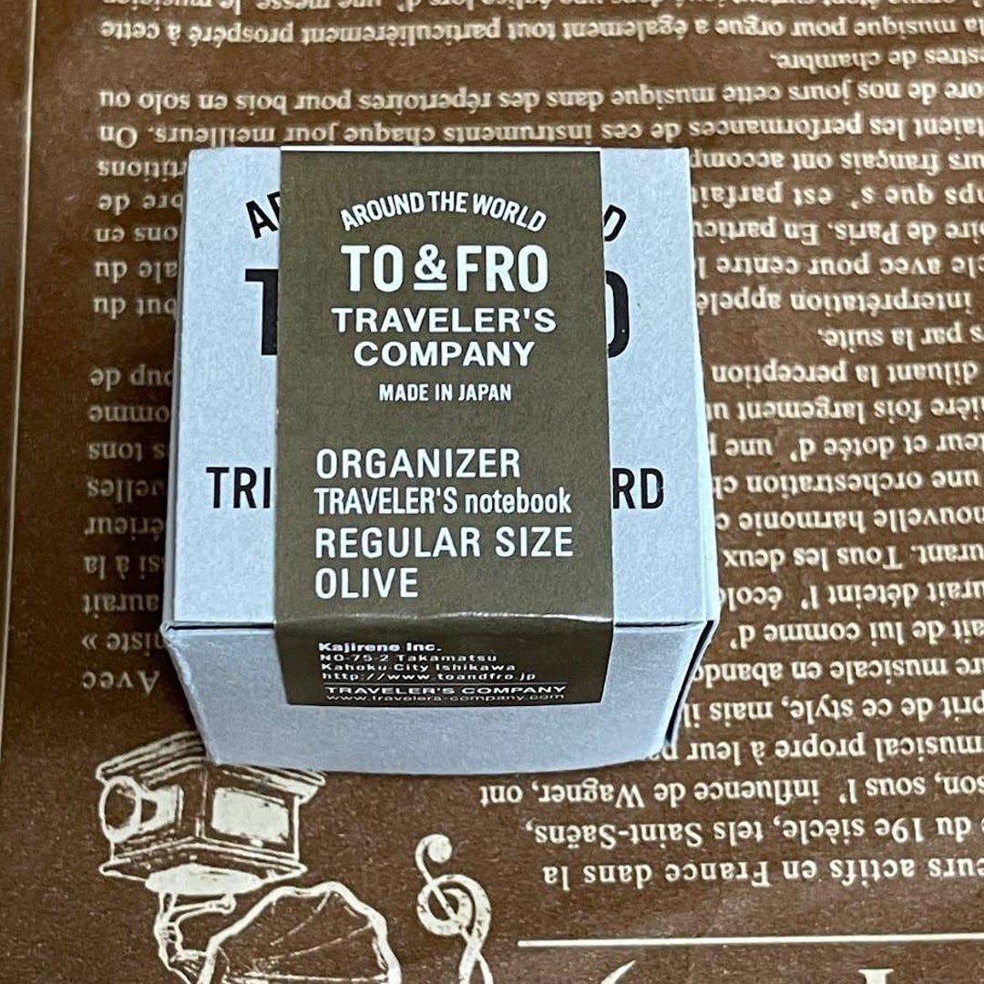 Traveler's Factory X TO&FRO Collaboration Organizer Pouch Olive