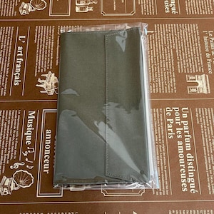 fourruof x Traveler&#39;s Factory Collaboration Zipper pocket Case Olive / Regular size / Made in Japan /Traveler&#39;s Notebook