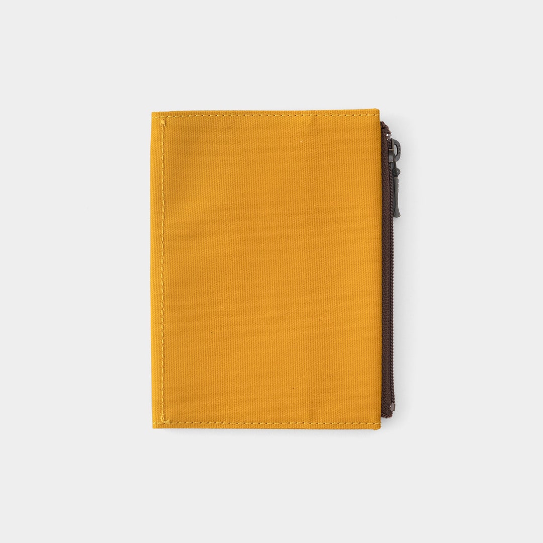 Traveler's Factory Cotton Zipper Case Passport Size Mustard / Traveler