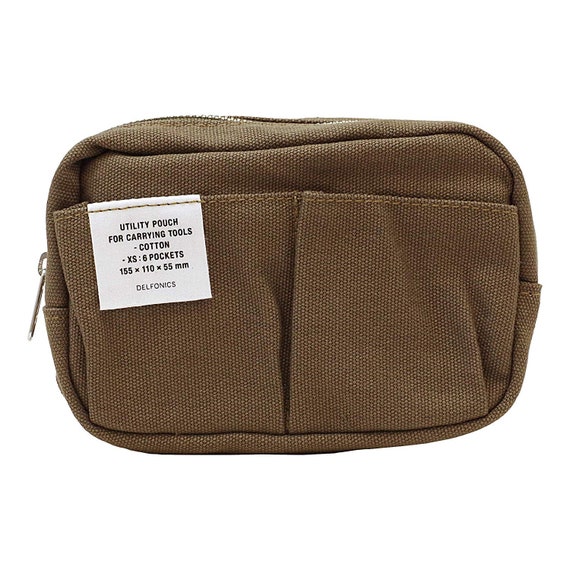 DELFONICS Inner Carrying  Cotton Pouch Medium size Olive Bag in Bag from Japan