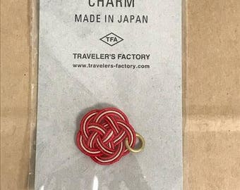 Traveler's Notebook Mizuhiki  Limited Charm 07100470 Red MADE IN JAPAN Traveler's Factory Midori Designphil
