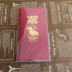 Traveler&#39;s Factory LOVE AND TRIP / Traveler&#39;s Notebook Refill Regular Size / 2025 Limited Edition / Planner